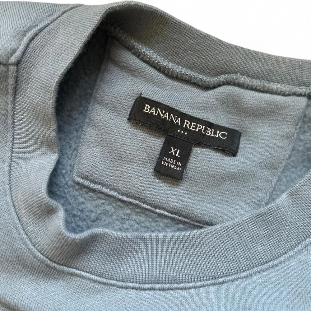 Banana-republic Men's Blue/Grey Sweatshirt